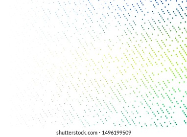 Light Blue, Yellow vector background with bubbles. Glitter abstract illustration with blurred drops of rain. Design for business adverts.