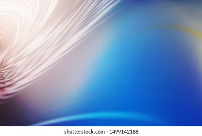 Light Blue, Yellow vector background with wry lines. Colorful illustration in simple style with gradient. A completely new template for your design.
