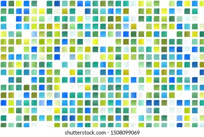 Light Blue, Yellow vector background with rectangles. Illustration with set of colorful rectangles. Smart design for your business advert.