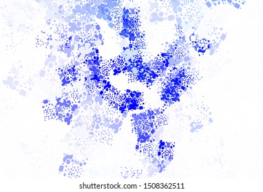Light Blue, Yellow vector background with abstract shapes. Decorative design in abstract style with random forms. Elegant design for wallpapers.