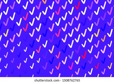 Light Blue, Yellow vector background with wry lines. Brand new colorful illustration in simple style. A completely new template for your design.