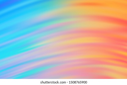 Light Blue, Yellow vector background with lines. Colorful geometric sample with gradient lines.  A new texture for your  ad, booklets, leaflets.