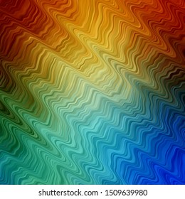 Light Blue, Yellow vector background with bows. Gradient illustration in simple style with bows. Pattern for ads, commercials.