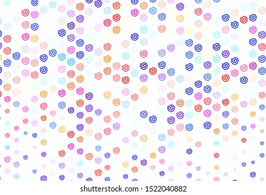 Light Blue, Yellow vector background with bent lines. Glitter abstract illustration with wry lines. Brand new design for your ads, poster, banner.