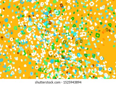 Light Blue, Yellow vector background with abstract shapes. Simple colorful illustration with abstract gradient shapes. Best smart design for your business.