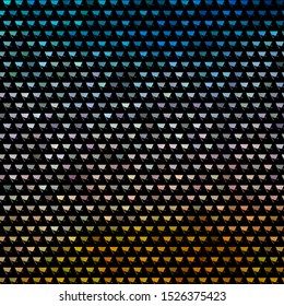Light Blue, Yellow vector background with polygonal style. Modern abstract illustration with colorful triangles. Pattern for commercials.
