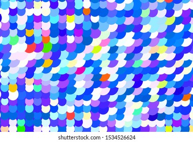 Light Blue, Yellow vector background with bubbles. Glitter abstract illustration with blurred drops of rain. Design for poster, banner of websites.