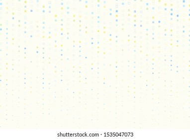Light Blue, Yellow vector background with rectangles. Beautiful illustration with rectangles and squares. Smart design for your business advert.