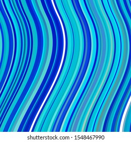 Light Blue, Yellow vector background with curved lines. Brand new colorful illustration with bent lines. Pattern for websites, landing pages.