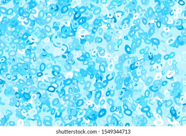 Light Blue, Yellow vector background with bubbles. Blurred bubbles on abstract background with colorful gradient. Design for business adverts.