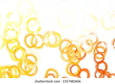 Light Blue, Yellow vector background with bubbles. Illustration with set of shining colorful abstract circles. Design for poster, banner of websites.