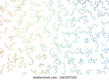 Light Blue, Yellow vector background with stright stripes, dots. Blurred decorative design in simple style with lines. Best design for your ad, poster, banner.