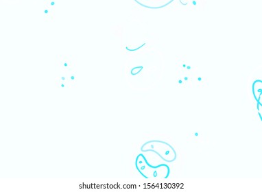 Light Blue, Yellow vector background with cuisine gourmet. Abstract background with colorful Fast Food illustrations. Pattern for menu of cafes, bars, restaurants.