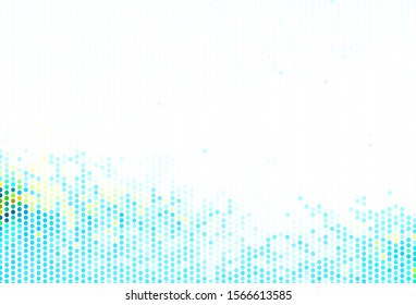 Light Blue, Yellow vector background with spots. Abstract illustration with colored bubbles in nature style. Pattern for beautiful websites.