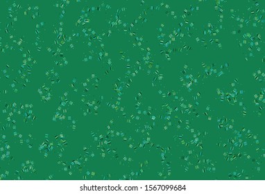 Light Blue, Yellow vector background with stright stripes, dots. Lines on blurred abstract background with gradient. Smart design for your business advert.