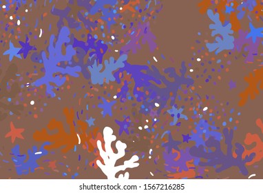 Light Blue, Yellow vector background with abstract shapes. Decorative design in abstract style with random forms. Background for a cell phone.