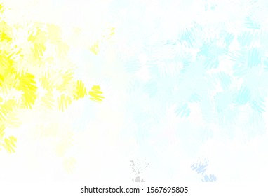 Light Blue, Yellow vector background with straight lines. Shining colored illustration with sharp stripes. Pattern for ads, posters, banners.