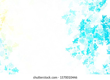 Light Blue, Yellow vector background with abstract shapes. Simple colorful illustration with abstract gradient shapes. Best smart design for your business.