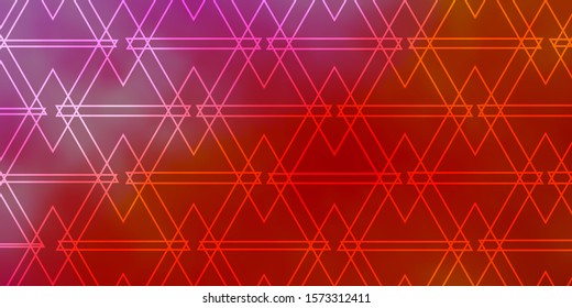 Light Blue, Yellow vector background with triangles. Beautiful illustration with triangles in nature style. Template for wallpapers.