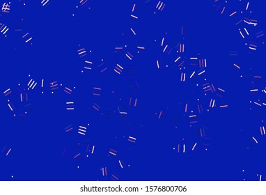 Light Blue, Yellow vector background with stright stripes, dots. Shining colored illustration with sharp stripes. Template for your beautiful backgrounds.