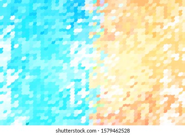 Light Blue, Yellow vector background with spots. Blurred bubbles on abstract background with colorful gradient. New template for your brand book.