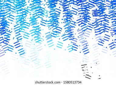 Light Blue, Yellow vector background with stright stripes. Colorful shining illustration with lines on abstract template. Best design for your ad, poster, banner.