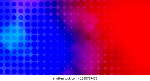 Light Blue, Yellow vector background with bubbles. Abstract illustration with colorful spots in nature style. New template for a brand book.
