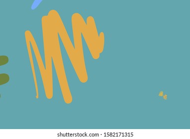 Light Blue, Yellow vector background with straight lines. Shining colored illustration with sharp stripes. Pattern for ads, posters, banners.