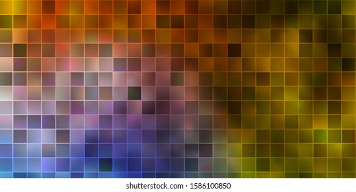 Light Blue, Yellow vector background with rectangles. Abstract gradient illustration with colorful rectangles. Pattern for commercials, ads.
