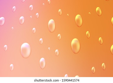 Light Blue, Yellow vector background with dots. Blurred bubbles on abstract background with colorful gradient. Completely new template for your brand book.