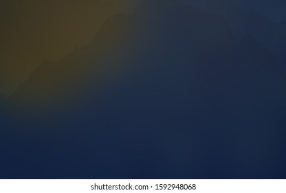 Light Blue, Yellow vector background with bent ribbons. Geometric illustration in mountain style with gradient.  Mountain design for your web site.