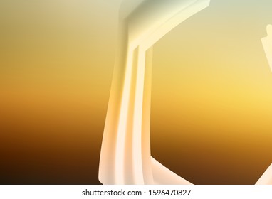 Light Blue, Yellow vector background with wry lines. Geometric illustration in abstract style with gradient.  Template for cell phone screens.