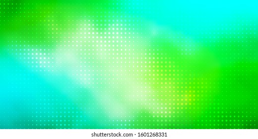 Light Blue, Yellow vector background with spots. Abstract decorative design in gradient style with bubbles. Design for your commercials.