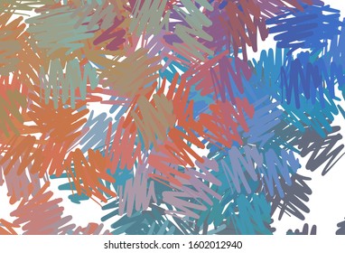 Light Blue, Yellow vector background with straight lines. Shining colored illustration with sharp stripes. Pattern for ads, posters, banners.