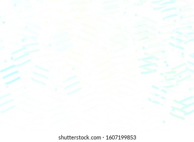 Light Blue, Yellow vector background with straight lines. Blurred decorative design in simple style with lines. Pattern for ad, booklets, leaflets.