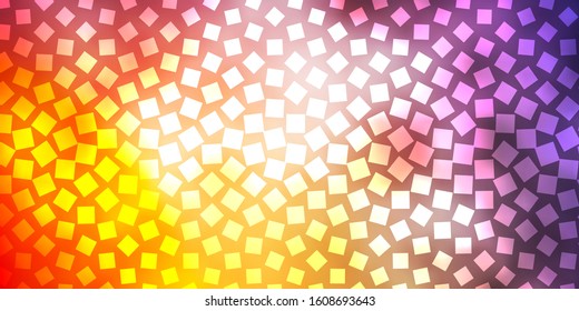 Light Blue, Yellow vector background in polygonal style. Abstract gradient illustration with rectangles. Best design for your ad, poster, banner.