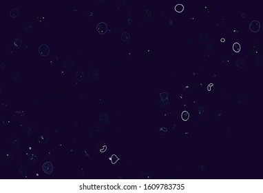 Light Blue, Yellow vector background with tasty food. Colorful decorative design of snacks in doodle style. Doodle design for your business advert of cafes.
