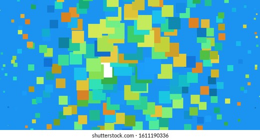 Light Blue, Yellow vector background in polygonal style. New abstract illustration with rectangular shapes. Pattern for business booklets, leaflets