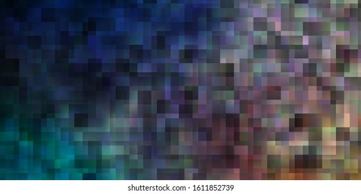 Light Blue, Yellow vector background with rectangles. Colorful illustration with gradient rectangles and squares. Design for your business promotion.