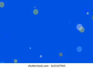 Light Blue, Yellow vector background with spots. Abstract illustration with colored bubbles in nature style. Pattern for futuristic ad, booklets.