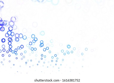 Light Blue, Yellow vector background with bubbles. Blurred decorative design in abstract style with bubbles. Pattern for futuristic ad, booklets.