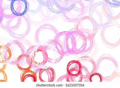 Light Blue, Yellow vector background with spots. Blurred bubbles on abstract background with colorful gradient. New template for your brand book.