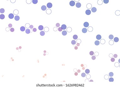 Light Blue, Yellow vector background with bubbles. Beautiful colored illustration with blurred circles in nature style. Pattern for textures of wallpapers.