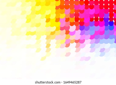 Light Blue, Yellow vector background with bubbles. Abstract illustration with colored bubbles in nature style. Pattern for ads, leaflets.