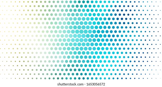 Light Blue, Yellow vector background with bubbles. Abstract decorative design in gradient style with bubbles. Pattern for websites.