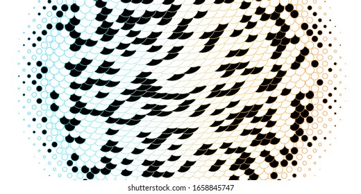 Light Blue, Yellow vector background with bubbles. Abstract decorative design in gradient style with bubbles. Pattern for websites.