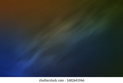 Light Blue, Yellow vector background with astronomical stars. Space stars on blurred abstract background with gradient. Pattern for astronomy websites.