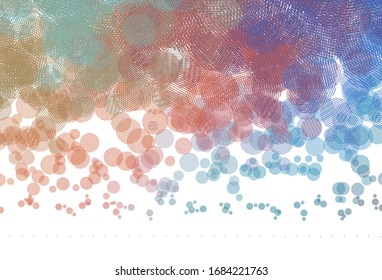 hellblau, gelbe Vektorillustration mit Flecken. Illustration mit leuchtenden bunten abstrakten Kreisen. Neue Vorlage für Ihr Markenbuch.