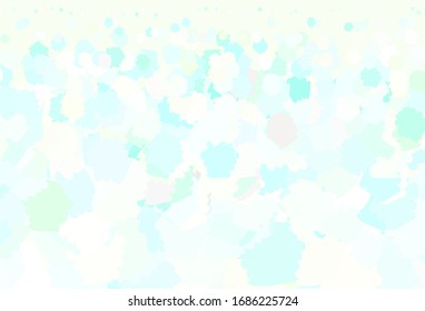Azul claro, fondo vectorial amarillo con formas abstractas. Ilustración sencilla de color con formas abstractas de degradado. Diseño elegante para tapizados.