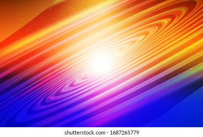 Light Blue, Yellow vector background with astronomical stars. Shining colored illustration with bright astronomical stars. Pattern for astrology websites.